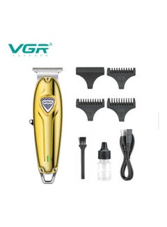 Buy Rechargeable Hair Trimmer Gold/Silver in Saudi Arabia