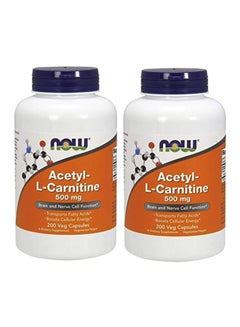 Buy Pack Of 2 Acetyl L-Carnitine - 200 Veg Capsules in UAE