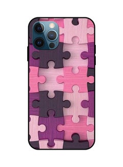 Buy Protective Case Cover For iPhone 12 Pro Max Puzzle Multicolour in Saudi Arabia