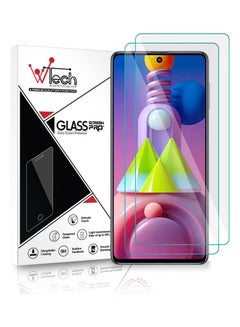 Buy Pack Of 2 Tempered Glass Screen Protectors For Samsung Galaxy M51 Clear in Saudi Arabia