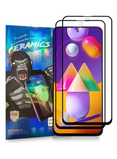 Buy Pack Of 2 Tempered Glass Screen Protectors For Samsung Galaxy M31s Clear/Black in Saudi Arabia