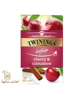 Buy Infuso Cherry And Cinnamon Tea Made With All Natural Ingredients 20 Bags 40grams in UAE