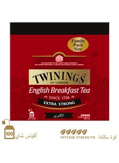 Buy English Breakfast Extra Strong Tea 100 Bags 2.3grams in UAE