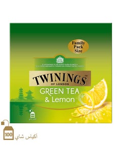 اشتري شاي أخضر بالليمون، مزيج شاي فاخر منعش، جميع المكونات الطبيعية مع منقوع الفاكهة الحقيقي 160جم في الامارات