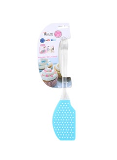 Buy Silicone Head Spatula Blue/White 23cm in UAE