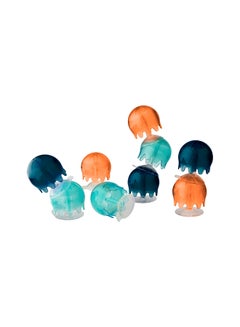 Buy Pack Of 9 Jellies Suction Cup Bath Toy in UAE