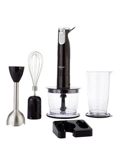 Buy Hand Blender, 600W, 4 Unique-Shaped Blades, Chopper And Whisk Attachment, 0.7LBlending Beaker Bowl, Easy And Convenient MX-SS1 Black/Silver in Saudi Arabia