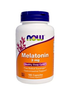 Buy Now Foods Melatonin Dietary Supplement 180 Veg Capsules in Saudi Arabia