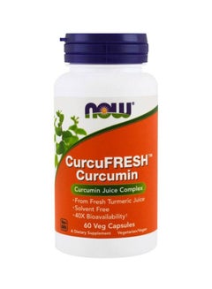 اشتري CurcuFresh Curcumin Dietary Supplement - 60 Veg Capsules في الامارات