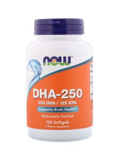 Buy DHA-250/EPA-125 Dietary Supplement - 120 Softgels in UAE