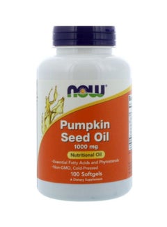 اشتري Pumpkin Seed Oil Dietary Supplement 1000 mg - 100 Softgels في الامارات