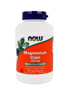 Buy Magnesium Dietary Supplement 400 mg - 180 Capsules in Saudi Arabia