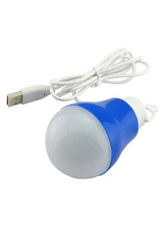 Buy USB LED Light Bulb White/Blue 7 x 7cm in UAE