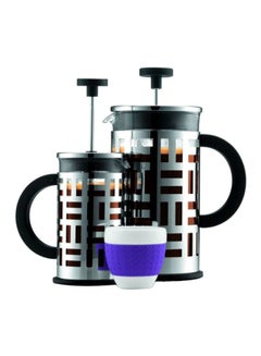 Buy Eileen Coffee Maker Silver/Clear in UAE