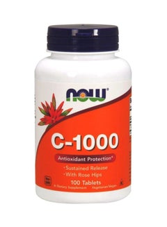 اشتري مكمل غذائي بفيتامين C-1000 بمعامل حماية مضاد للأكسدة - 100 قرص في السعودية