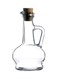 اشتري إبريق زجاجي لتوزيع الزيت شفاف / بيج 260ملليلتر في الامارات