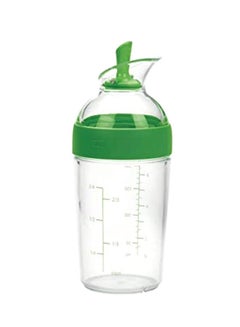 Buy Good Grips Little Salad Dressing Shaker Clear/Green 3x4.2x9.5inch in Saudi Arabia