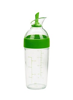 Buy Good Grips Little Salad Dressing Shaker Clear/Green 3x4.2x9.5inch in Saudi Arabia