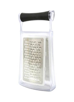 Buy Stainless Steel Grater With Rubber Handle Silver 275x115mm in UAE