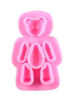 Buy Silicone Cute Bear Mold Pink 8.2x6.7x2cm in Saudi Arabia