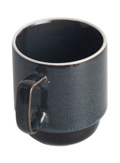 Buy Kiln Coffee Mug Black/Blue 7.9x9.2cm in UAE