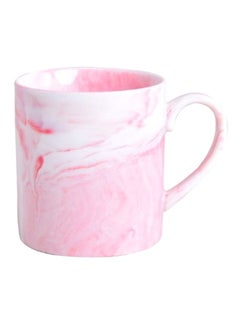 Buy Ceramic Cup Pink/White in Saudi Arabia