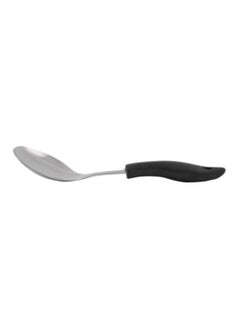 Buy Stainless Steel Rice Spoon Silver/Black 27cm in UAE