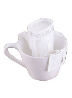 Buy 50-Piece Portable Drip Coffee Bag White 7.5x9cm in Saudi Arabia