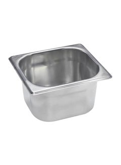 Buy Stainless Steel Gastronorm Pan Silver 17.6x16.2x10cm in UAE