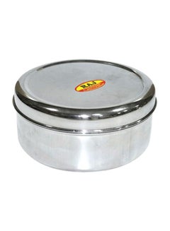 Buy Stainless Steel Food Container Silver 14.5x6.5cm in UAE