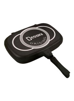 Buy Double Sides Non-Stick Grill Pan Multicolour 36cm in UAE