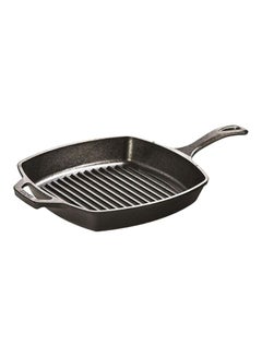 Buy Pre Seasoned Grill Pan Black 10.5inch in UAE