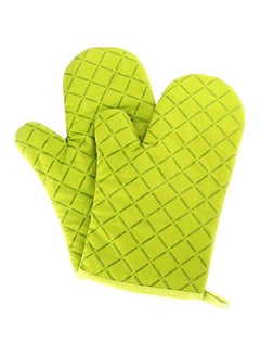 Buy Anti Steam Oven Glove Green 18x28cm in Egypt