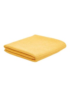 Buy Waffle Weave Cleaner Cloth Yellow 50x70cm in UAE