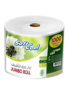 Buy Soft Cool Jumbo Maxi Roll White 1000meter in UAE