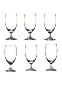 Buy 6-Piece Classic Goblet Set Clear in UAE