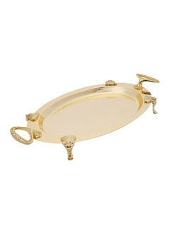 Buy Royal Oval Tray Gold 51cm in UAE