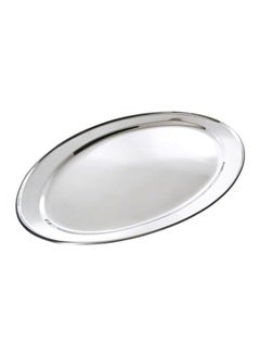 Buy Oval Tray Silver 65cm in UAE