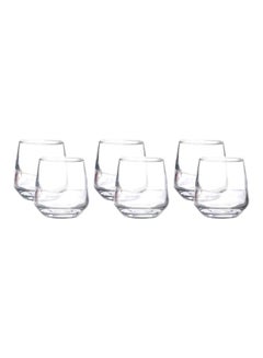 Buy 6-Piece Vermeil Glass Set Clear 60x47mm in UAE