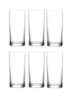 Buy 6-Piece Liberty Long Drink Glass Set Clear 295ml in UAE