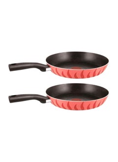 Buy 2-Piece Frying Pan Set Red 24cm in Saudi Arabia