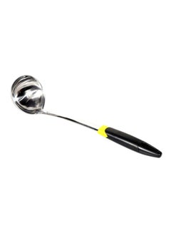 Buy Stainless Steel Soup Ladle Silver/Black/Yellow in UAE