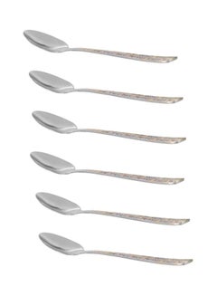 Buy 6-Piece Tea Spoon Set Silver in UAE