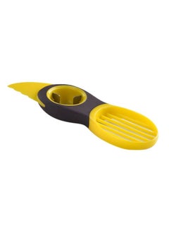 Buy Silicon Avocado Slicer Yellow/Black in Saudi Arabia