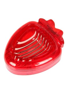 Buy Stainless Steel Strawberry Slicer Red 9.5x3x7.5cm in Saudi Arabia