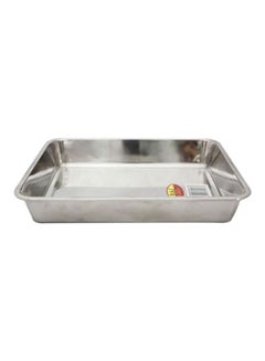 Buy Deep Baking Tray Silver 35x9x56cm in Saudi Arabia