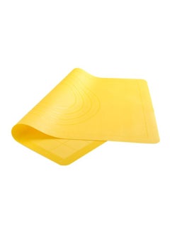 Buy Silicone Baking Mat Yellow 40cm in Saudi Arabia