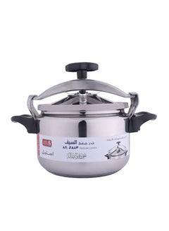 Buy Stainless Steel Pressure Cooker Silver/Black 7.0Liters in Saudi Arabia