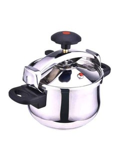 Buy Stainless Steel Pressure Cooker Silver/Black 6L in UAE