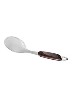 Buy Stainless Steel Rice Spoon Silver/Brown 12cm in Saudi Arabia